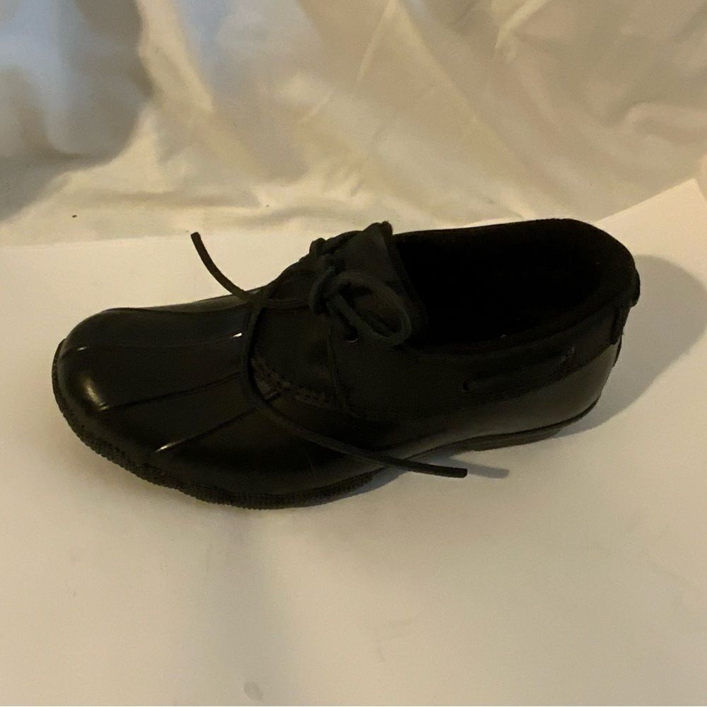 Sperry Women's Duck Boot Booties Saltwater 1-Eye Black STS85897 size 6